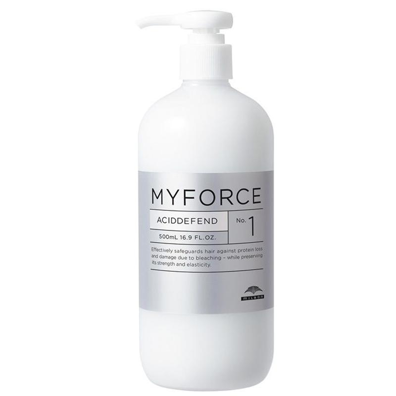 Chai số 1 Milbon ngăn chặn tóc hư tổn Myforce Aciddefend 500ml